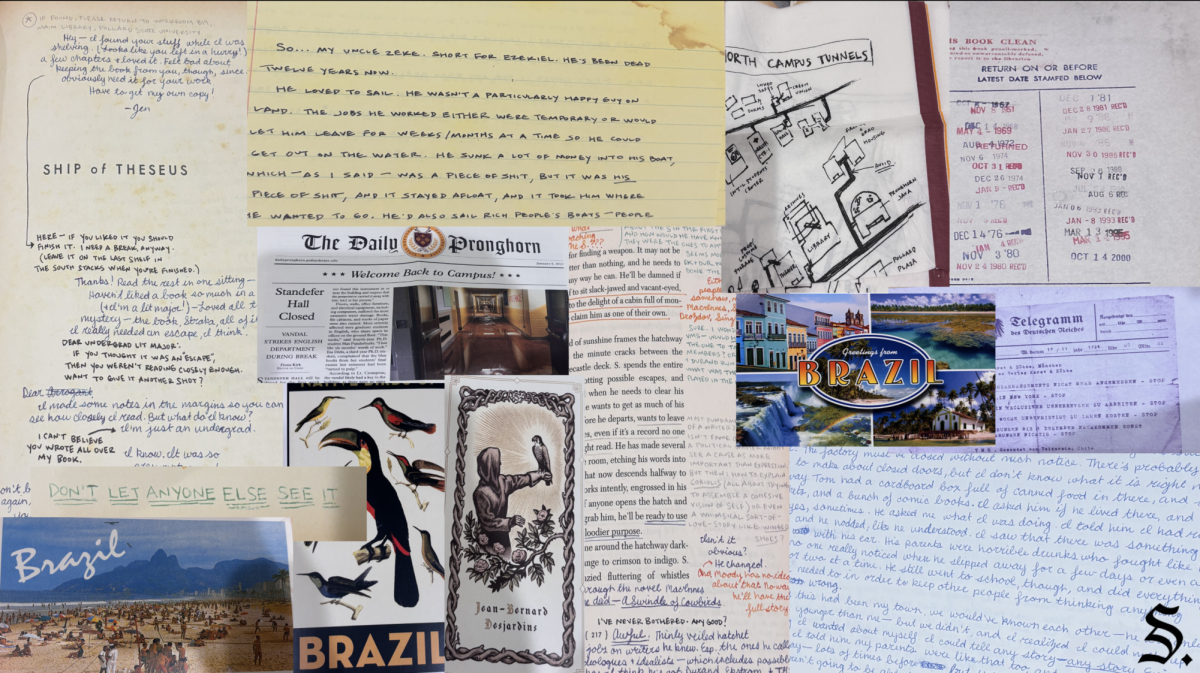 This collage depicts all of my favorite attachments that comes with this book. This column has been a long time coming, as the book easily ranks high on my mental bookshelf for its stylistic uniqueness and for the pure creativity in it's delivery. Honestly, as much as I try to explain, the magic of this book really is an experience you have to try for yourself.  